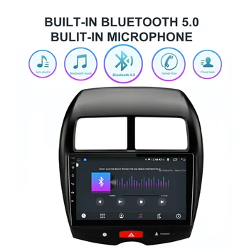 Funrover Android 10.0 Pre Mitsubishi ASX C4, Peugeot 4008 Auto Multimediálne Rádio Audio Prehrávač, GPS 2 din dvd 8 Jadier 128G DSP rds bt