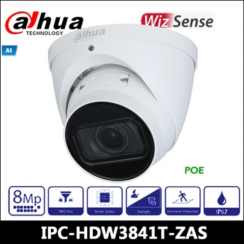 Dahua IP Kamera IPC-HDW3841T-ZAS 8MP IČ Vari-focal Buľvy WizSense Sieťová Kamera SMD Plus s poe vstavaný Mikrofón