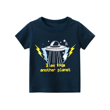 Deti, T Košele pre Dievčatá Chlapci detský Letný Bavlna Cartoon Dinosaura Tlač Auto Topy T-shirt detské Oblečenie Baby Detská