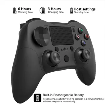 Bezdrôtové Bluetooth Gamepad 6-os Slúchadiel, Duálne Vibrácie BT4.0 Herný ovládač Ovládač pre PS4/Android/Počítač Pripojenie
