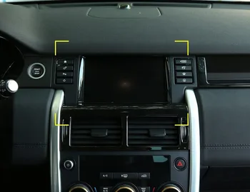 ABS Chrome GPS Obrazovku Dekorácie Rám, Kryt Výbava 1Pcs Na Land Rover Discovery Šport-2017