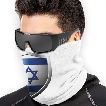Silný Izraela Vlajka Štít Krajiny 3D Šatka na krk Tvár Krku Teplejšie Mäkká Flaušová Maska Šport Šatku, Silný Izraela, Vlajky Štít Krajiny