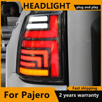 Auto styling pre Mitsubishi Pajero zadné svetlá 2009-2020 LED Auto zadné Svetlo Zadné Brzdové Svetlo Zastavenie Chodu Lampa Auto Ľahká Montáž