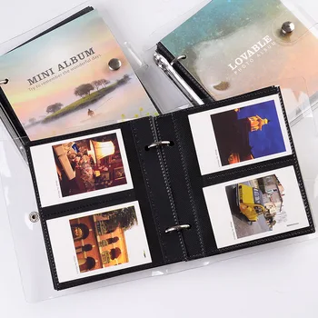 100 Vrecká 3 Palcový Mini Film Photo Papier Album Pamätnej Knihy pre Fujifilm Instax Mini 8 9 Polaroid Film Meno Držiteľa Karty