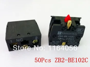 50pcs ZB2-BE102C NC Kontakt Blok Nahrádza TELE 10A 400V