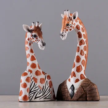 [HHT] Nordic Retro Zebra, Žirafa Zvierat Ozdoby Domov Obývacej Izby Vstup Office stylistom, Domáce Dekorácie, Doplnky