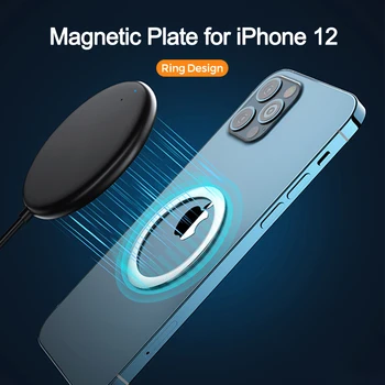 50pcs MagSafing Krúžok Nálepka Pre iPhone 12 pro Max Plechu Železo, Plech Držiak na Mobilný Telefón Majiteľa Magnetické Telefón Stojan