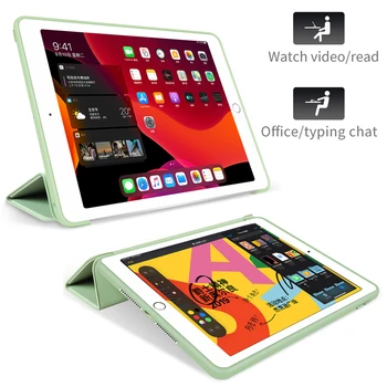 Puzdro pre iPad 8. Generácie Slim Magnetické Skladacie Kremíka Mäkké puzdro Smart Cover pre iPad 7. Generácie puzdro pre iPad 10.2 2020 2019
