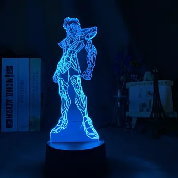 Saint Seiya Rytieri Zverokruhu Led Nočné Svetlo pre Deti Spálne Dekorácie Usb Batérie Powered Nočného stolná Lampa Anime