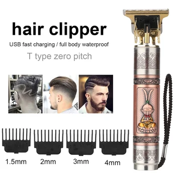 Povolanie Hair Clipper Mužov Zastrihávač Chĺpkov USB Nabíjateľné Baber Holiaci strojček Valcové Vlasy Rezací Stroj Holenie, Holiaci strojček Fréza