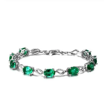 Móda Nádherné Umelé Zelený Zirkón Náramky pre Ženy Zapojenie Svadobné Šperky