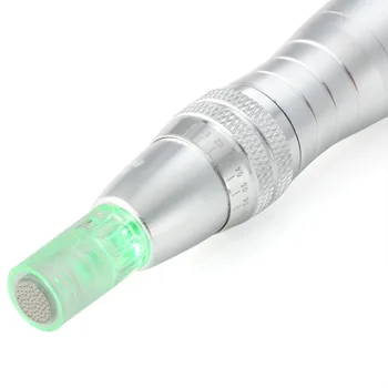 DOBRÝ deň, TVÁR Elektrické Derma Pero 7 Farieb LED Svetlá Photon Pero s 12 Pin Nastaviteľné Nano a Mikro Ihly starostlivosť o Tvár nástroj