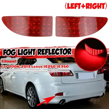Pár Červené Auto Zadný Nárazník LED Hmlové Svetlo Reflektorov do Hmly Lampy, Reflektory Pre Lexus IS250 IS350 2006-2013 Auto koncových svetiel