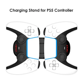 Rukoväť Radič Nabíjačka, Ovládač Dual USB Rýchle Nabíjanie Dock Stanica Stojan pre PlayStation 5 PS5 Herné Konzoly Gamepad