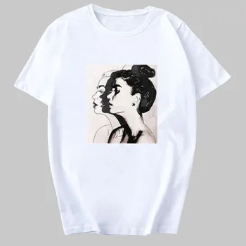 V pohode, Melanín, Vedúci Dievča Tlač Žena T-shirt Harajuku T-košele pre Ženy Lete Hip Hop Bežné Tričko Tee Tričko Femme Móde Top