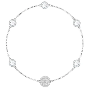 SWA Módne Jednoduché REMIX Neviditeľný Magnetický Pracky White Crystal Náramok Elegantné, Ženské Šperky Výročie Luxusný Darček