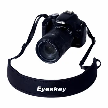 EYESKEY Black & Grey Binokulárne/Fotoaparát Remienok na Krk Krk Ramenný Čierny Pás Optika Nastaviteľné Ďalekohľady Popruh Ďalekohľady Dopravcu