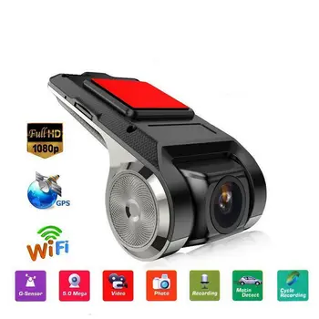 1080P USB Car DVR Dash Cam Auta DVR Kamera Pre Auto DVD Android Prehrávač, Navigácia Plávajúce Displej LDWS G-Shock Jazdy Nahrávač