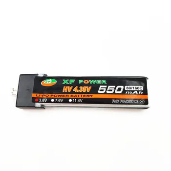 1S 3.8 V 250 300 450 550 Mah HV 4.35 V Lipo Batérie PH2.0 Plug Emax Tinyhawk Kingkong LDARC Drobné Whoop Snapper 7 M80 Inductrix FPV