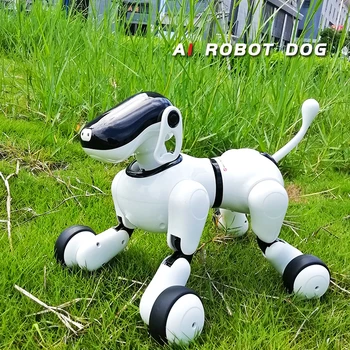 Hračky pre deti 1803 AI Psa Robot Hračka Pre Vašu Rodinu a Priateľov APLIKÁCIE Ovládanie Bluetooth Spojenie Inteligentné Elektronické AI Pet Hračka pre Psa