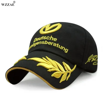 WZZAE 2020 Nové Čierna A Červená Snapback Čiapky Nastaviteľné Pracky Pre Schumacher Podpis F1 Formula One Fashion Značky šiltovky