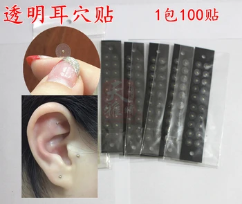 Magnetické Guľôčky /crystal ucho Patch Transparentná Lepiaca Páska Anti-alergické magnetoterapia Ucho Tlak Vložiť Ucho Auriculotherapy