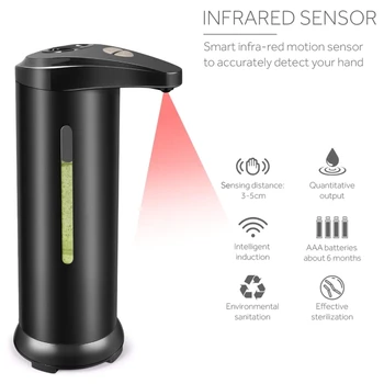 Z Nerezovej Ocele, Inteligentný Automatický Indukčné Mydla Smart Infračervený Senzor Touchless Tekuté Mydlo Automaty