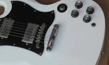 Čína gitara pôvodné vlastné S G Gitara black red prirodzené farby Elektrická Gitara doprava zadarmo Najvyššej kvality 8pai 400