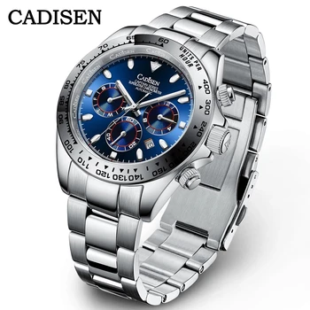 CADISEN Automatické Strojové zariadenia pánske Hodinky Luxusné Keramiky Daytona Sledovať Športové Nepremokavé Pánske Náramkové hodinky Hodiny 2021 Nový Dizajn