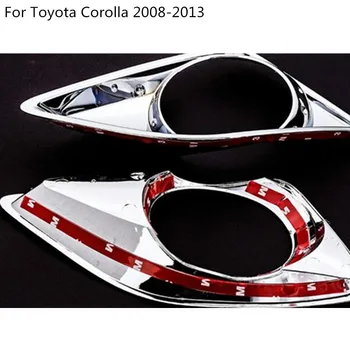 Auto Styling kryt ABS Chrome na čítanie predné hmlové Svetlo Výbava rám 2 ks Pre Toyota Corolla Altis 2008 2009 2010 2011 2012 2013