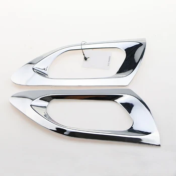 Hríb Pálenie 2ks/Set ABS Chrome Vnútorné Zadné Dvere Kruhu Výbava Nálepka pre Peugeot 208 2008 2016 Príslušenstvo Nálepky