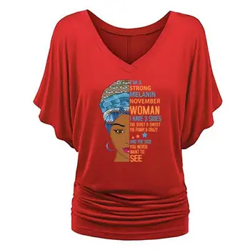 Nový Príchod T-Shirt Pre Ženy Silný Welanin Novembra Listov Tlač Lotus Sleeve T-Shirt Žena Plus Veľkosť