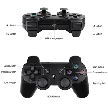 Pre Sony PS3 Radič Bezdrôtovej Bluetooth Pre PC Gamepad Pre Sony Playstation 3 Konzoly Controle Mando Ovládača PC hry