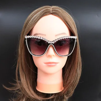 Slnečné okuliare Ženy, Luxusné Značky slnečné okuliare Drahokamu Mačka Oči Slnečné okuliare Retro Odtiene pre ženy Oculos Dropshipping