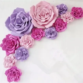 Svadobné dekorácie, ručne vyrábané darčeky, kvetinové peny troch-dimenzionální pozadí kvetinové steny plastové nepremokavé kvet strany