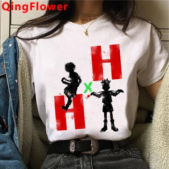 Hunter X Hunter Hisoka Legrační Karikatúra T Shirt Ženy Japonské Anime Harajuku T-shirt Ullzang Letné Tričko Grafický Hornej Tees Žena
