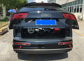 Auto-styling Matt ABS Chrome Zadné Hmlové Svetlo na Čítanie rám, Kryt Trim 2 ks na Audi Q7 4M 2016 2017