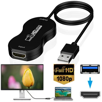 Dropshipping 2020 nový Vysoko kvalitný HDMI USB 3.0, Audio Video Capture Kartová Hra Prepísať Nástroje Adaptér Konvertor
