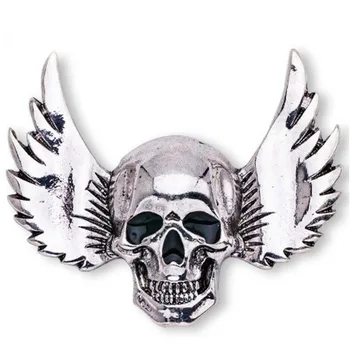 Vintage Gotický Metal Brošňa Kolíky Halloween Lebky Krídla Klopě Pin pre Mužov a Ženy Kabát, Šál Odznak Šperky