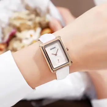 Ženy Šaty Náramkové hodinky Módnej Značky SKMEI najluxusnejších Quartz Hodinky Dámy Bežné Obchodné Náramok Dievčatá Hodiny Na Darček