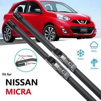 Pre Nissan Micra 2000~2017 K11 Stierača Auto Príslušenstvo Nálepky Stierače čelného okna 2002 2003 2005 2006 2010