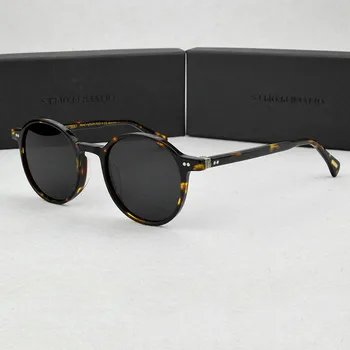 OV5585 vintage Kolo polarizované slnečné okuliare ženy 2021 Značky luxusné dizajnér slnečné okuliare pre mužov Jazdy dámske slnečné okuliare UV400
