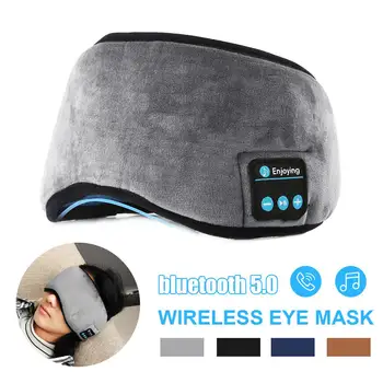 Bezdrôtová bluetooth Slúchadlá Očná Maska bluetooth 5.0 Stereo Hudby Spánku Headset Cestovné Oko Odtieňoch s Vstavané Reproduktory, Mikrofón