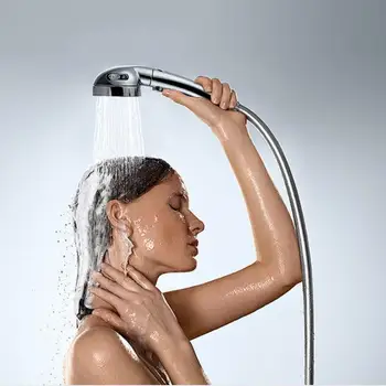 Nastaviteľná Sprcha Hlavy 3 Režim Úspory Vody 360 Stupňov Otáčanie Tlak Vody, Sprcha Hlavu S Tlačidlo Stop Na Háčik Držiak Hadice Nastaviť
