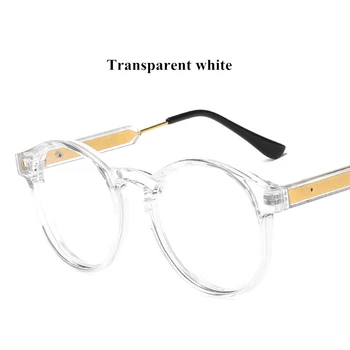 2019 Retro Okrúhle okuliare okuliare, rám Ženy Muži Dizajn Značky Transparentné Ženy Muži falošné okuliare Módne okuliare
