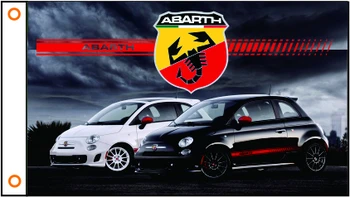 Auto vlajkou Fiat Abarth Banner 3ftx5ft Polyester 011