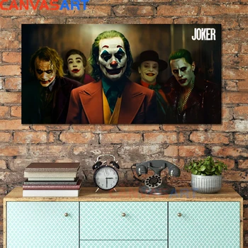Plátno Umenie Najnovšie DC Joker Filmový Plagát Joker Pôvod Filmu obrazov na Stenu pre Obývacia Izba Plátno, Maliarske Plátna Rámovanie