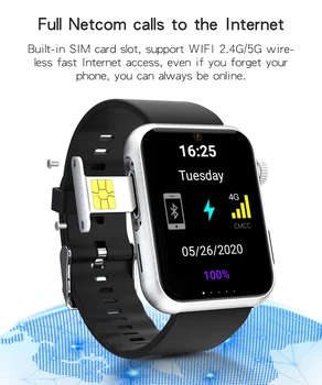 S888 Smart Hodinky Mužov 4G Android OS 7.1 5,0 MP Fotoaparát MTK6739 Quad Core 3 GB 32 GB Fitness Tracker Nepremokavé Wifi GPS Smartwatch