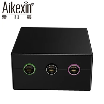 Aikexin 5.1 Herné Konzoly, Audio Adaptér Previesť RCA konektory na 3x 1/8 stereo 3.5 mm Aux vstup pre 5.1 Multimediálne Reproduktor