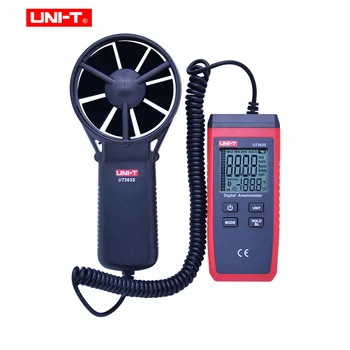 JEDNOTKA UT363S Mini Anemometer Rýchlosť Vetra Meter LCD Displej Rýchlosť prúdiaceho Vzduchu MAX/AVG Meranie Vetra na Úrovni 1~12